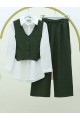 Düğmeli Yelekli Takım -Zümrüt
