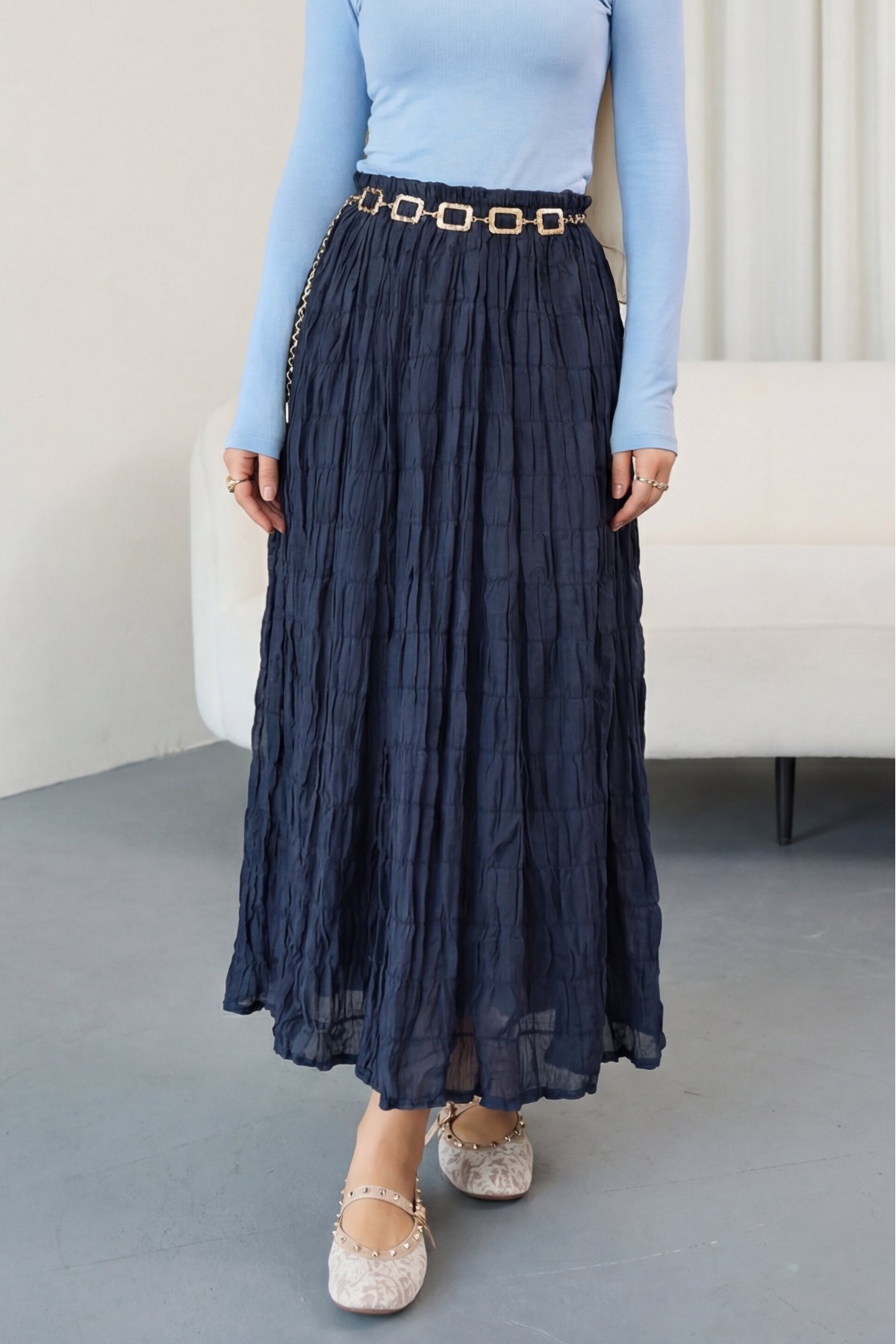 Astarlı Gipeli Modal Etek -Laci