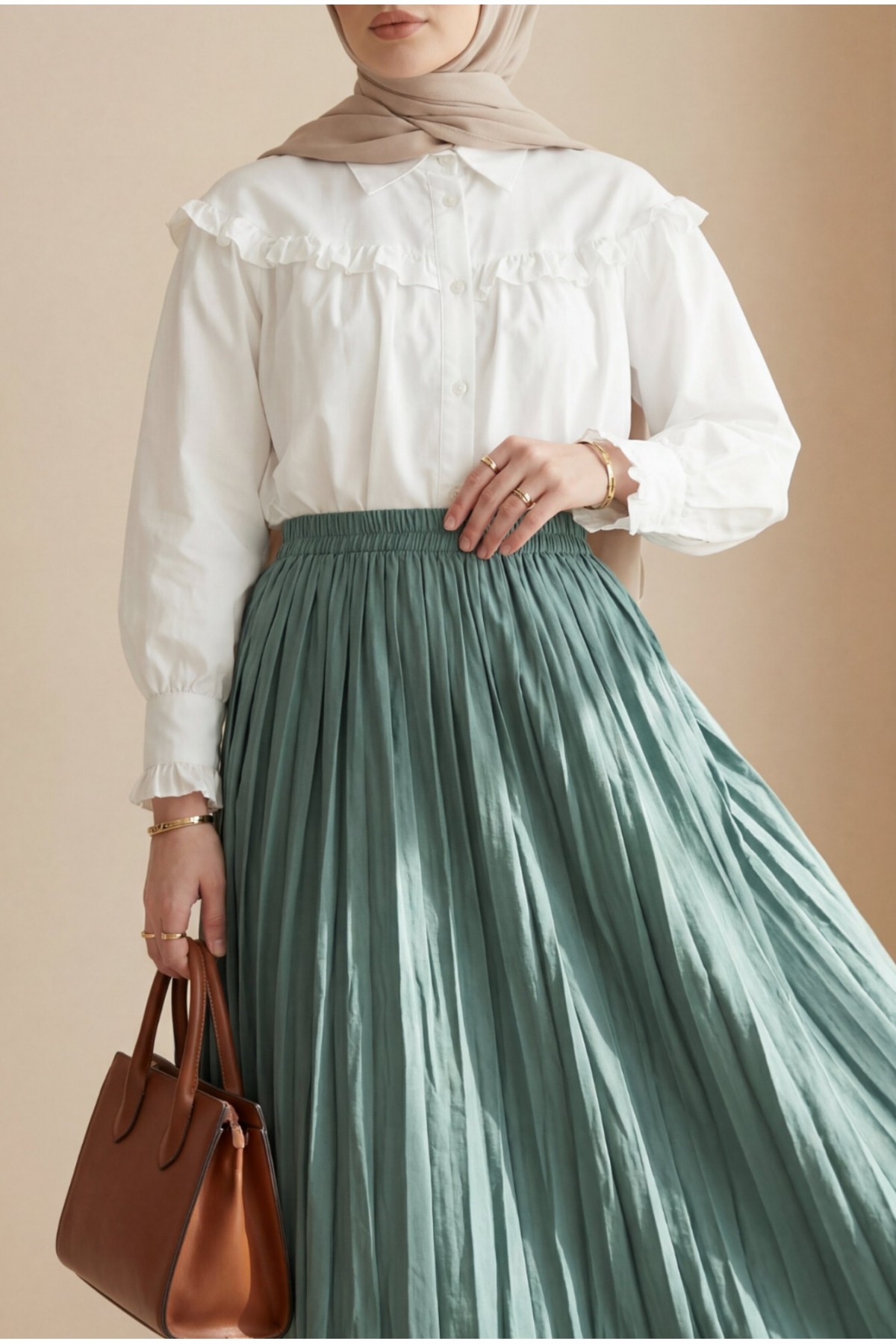 Beli Lastikli Kraş Etek -Çağla Y.