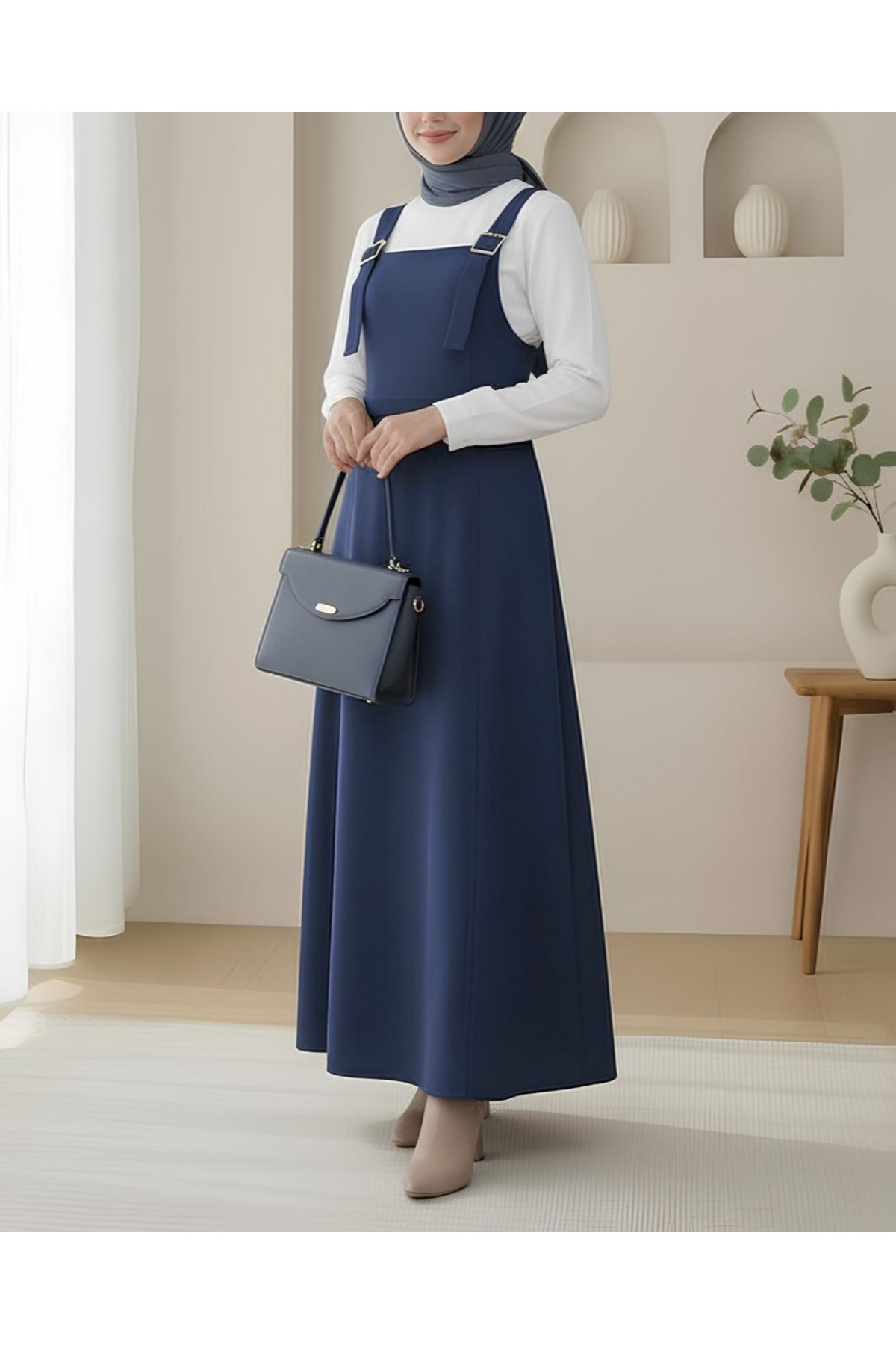 Yarım Fermuarlı Gabardin Jile  -Laci