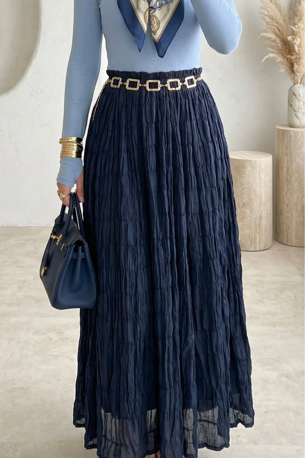 Astarlı Gipeli Modal Etek -Laci