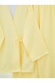 Önden Bağlamalı Pantolonlu Kimono Takım         -Açık Sarı