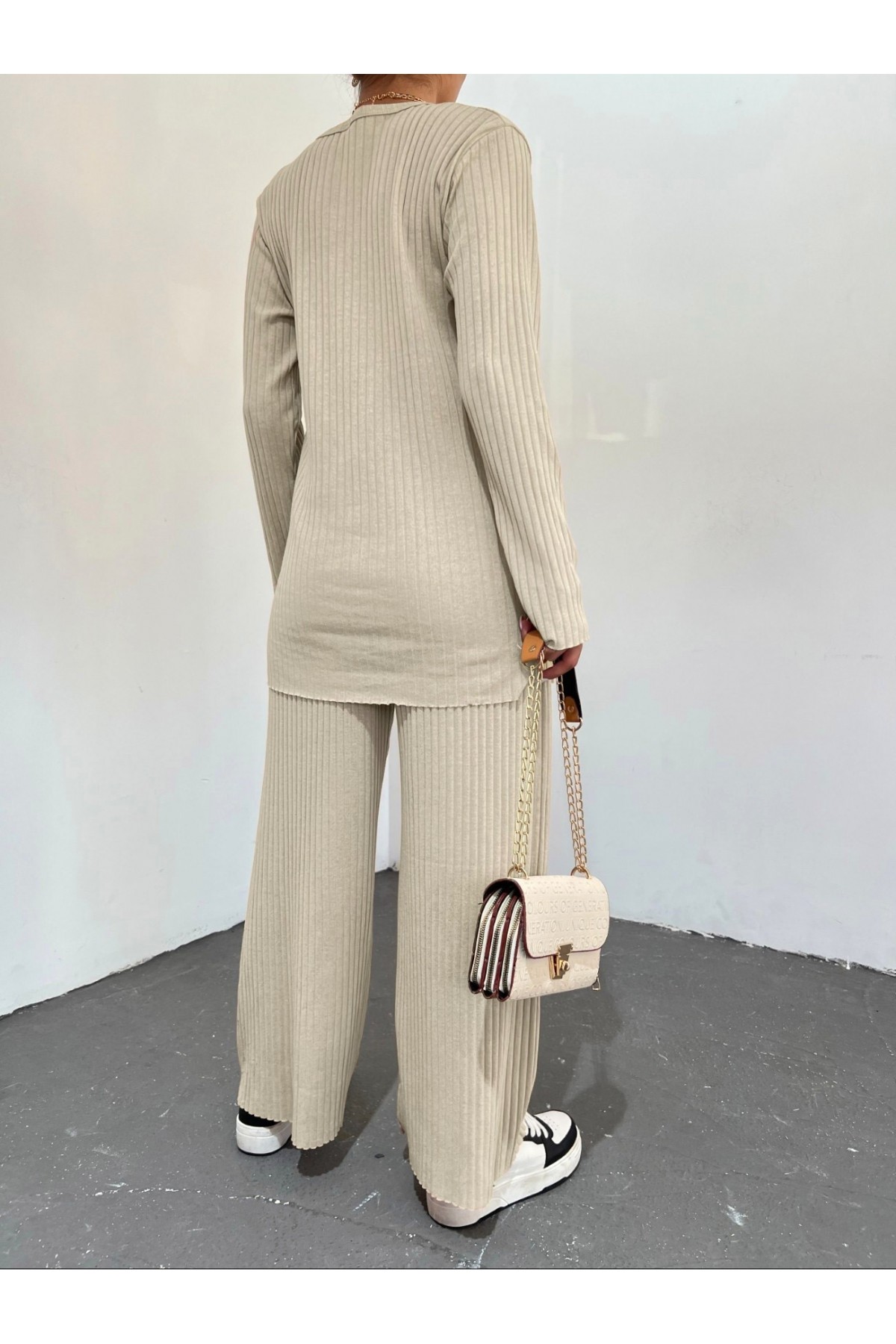 Bisiklet Yaka Kaşkorse Takım      -Taş