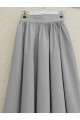 Cepli Pliseli Bondit Etek   -Gri