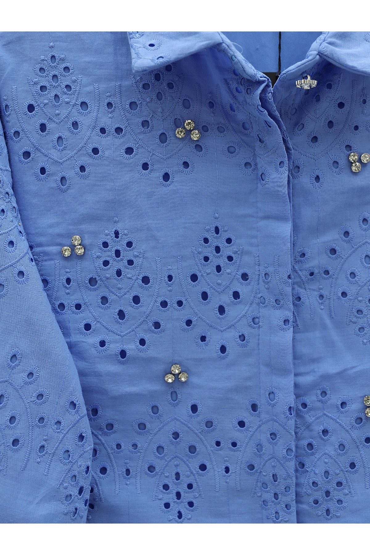 Fisto Detaylı Etekli Takım -Mavi