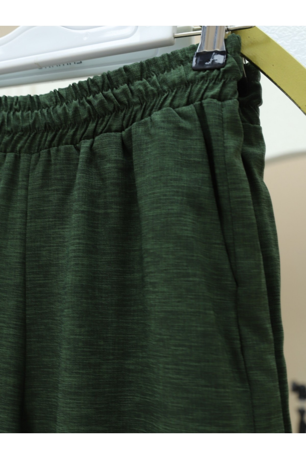 Düğmeli Yelekli Takım -Zümrüt