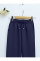 Beli Bağcıklı Dar Paça Pantolon  -Laci