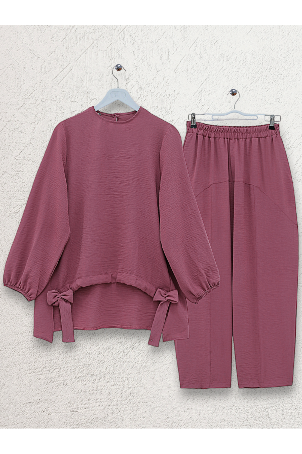 Önden Büzmeli Şalvar Pantolon Ayrobin Salaş Takım -G.Kurusu