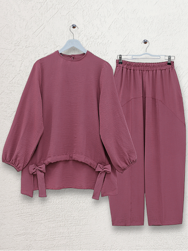 Önden Büzmeli Şalvar Pantolon Ayrobin Salaş Takım -G.Kurusu