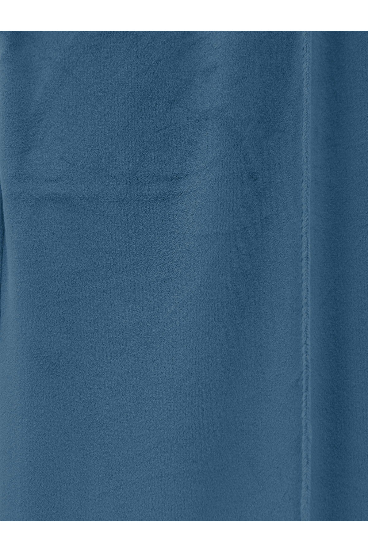 Çımalı Beli Lastikli Kadife Pantolon -Mavi