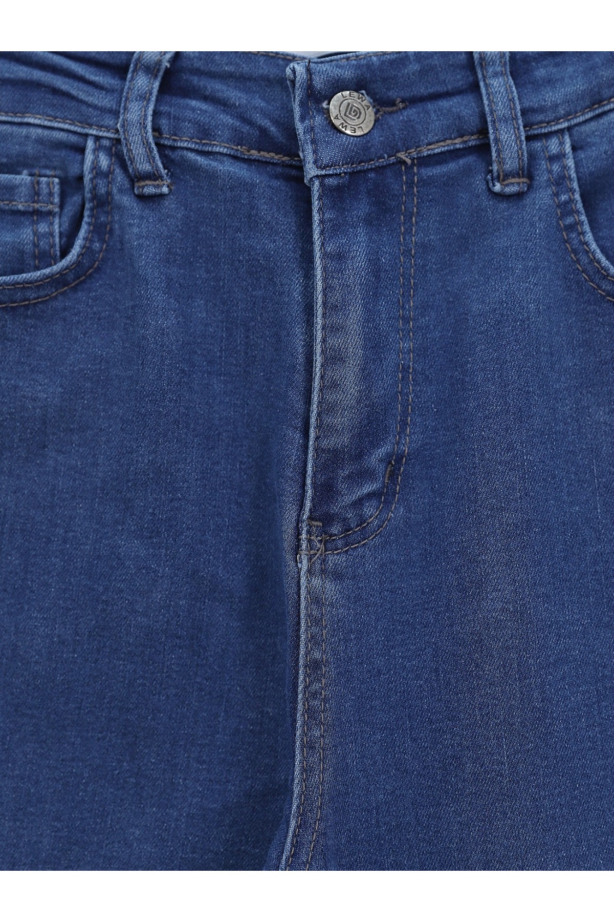 İspanyol Paça Yüksek Bel Kot Pantolon   -Laci