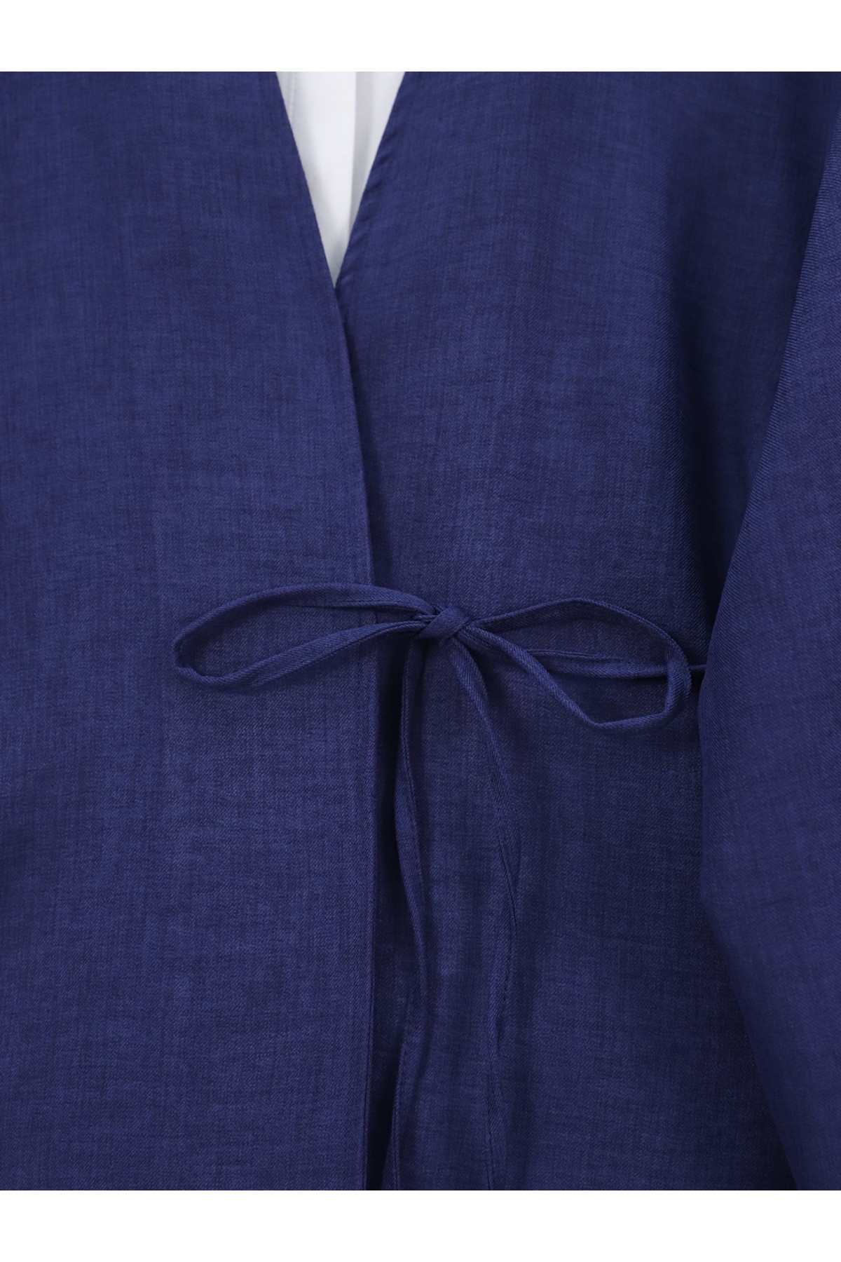 Önden Bağlamalı Pantolonlu Kimono Takım -Laci