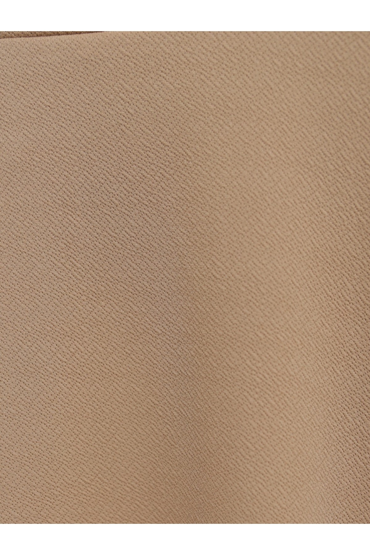 İthal Likralı Krep Kumaş Kiloş Çan Etek -Vizon