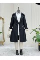 Bolero Detaylı Kemerli Araboy Trençkot -Siyah