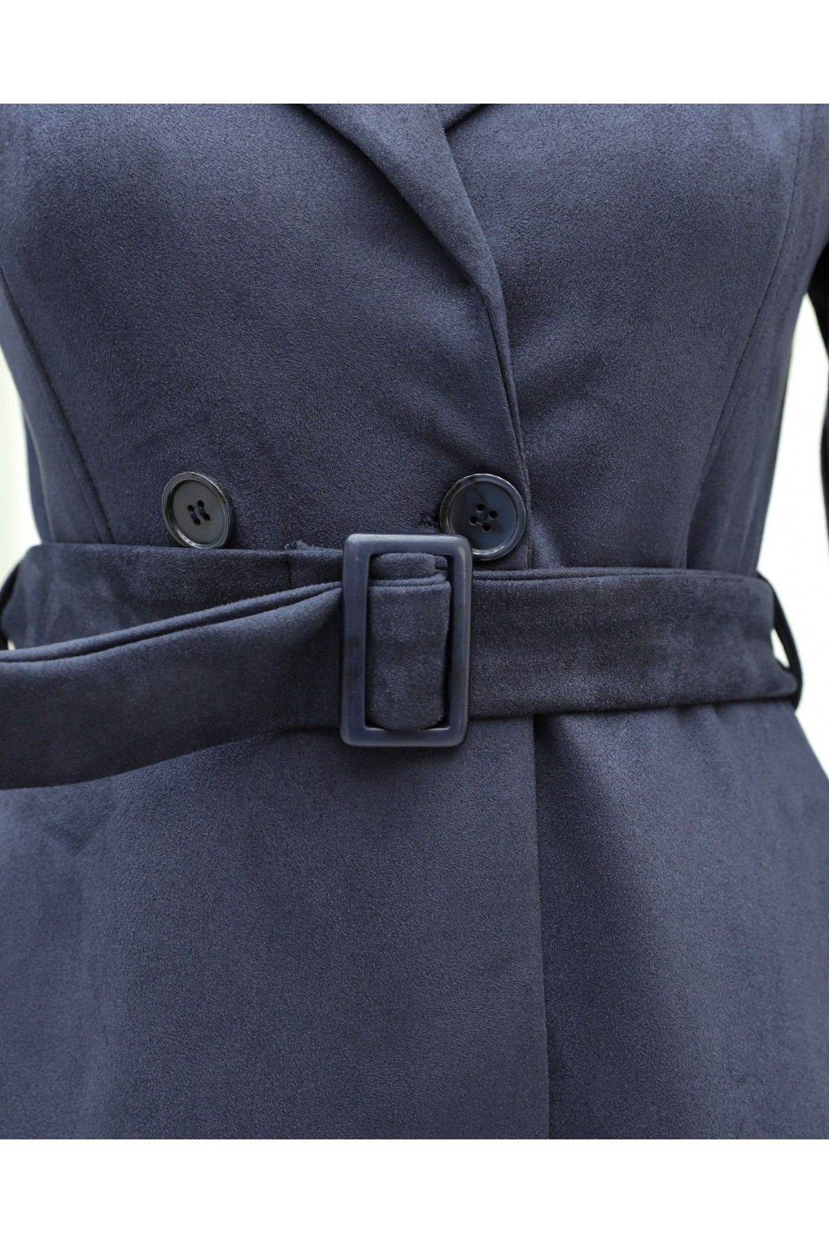 Beli Kemerli Cepli Süet Kap -Laci