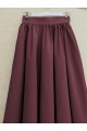 Cepli Pliseli Bondit Etek   -Bordo