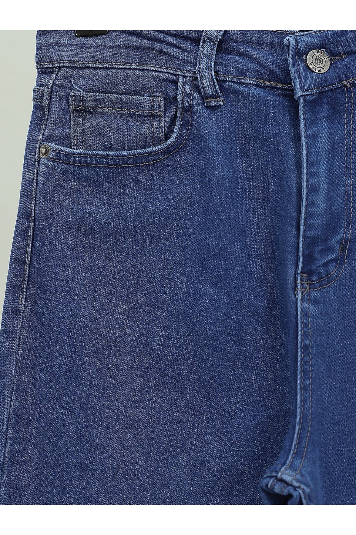 İspanyol Paça Yüksek Bel Kot Pantolon   -Laci